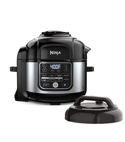 Ninja OS301 Foodi 10-in-1 Pressure Cooker and Air Fryer with Nesting Broil Rack, 6.5 Quart, Stainless Steel
